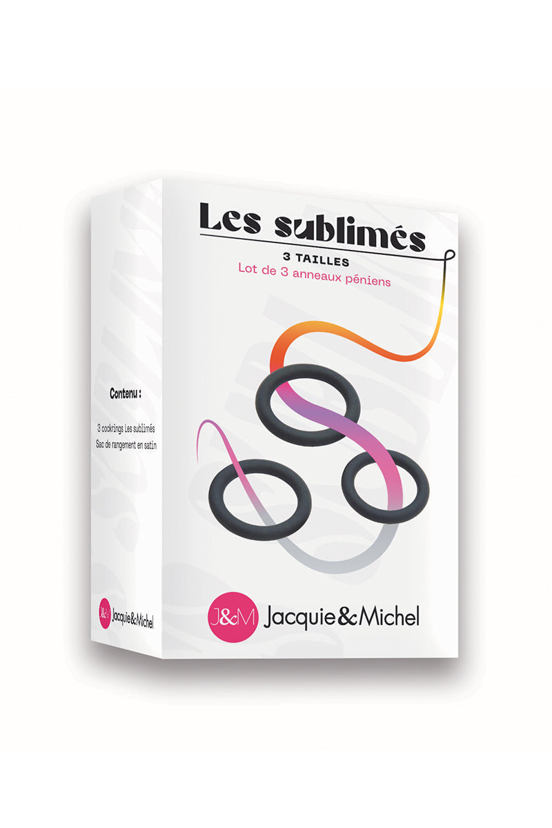 Set de 3 cockrings - Les sublimés - Jacquie et Michel