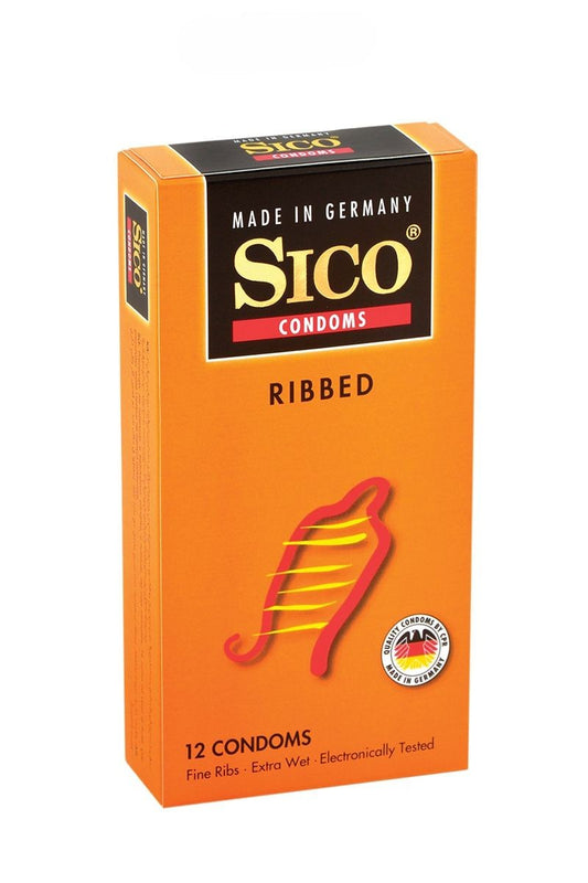 12 préservatifs Sico RIBBED